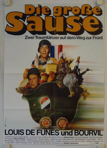 Die grosse Sause originales deutsches Filmplakat (R70s)